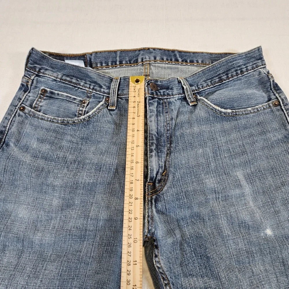 Levis 559 Jeans Mens 33 34 Straight Leg Blue Denim Relaxed Fit Medium Wash‎